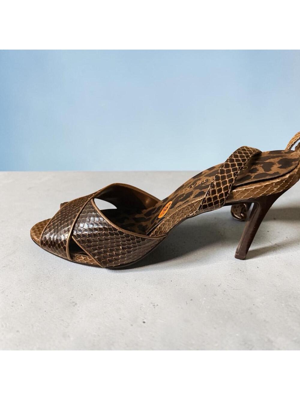 Colin Stuart Snakeprint Heels sz 8.5